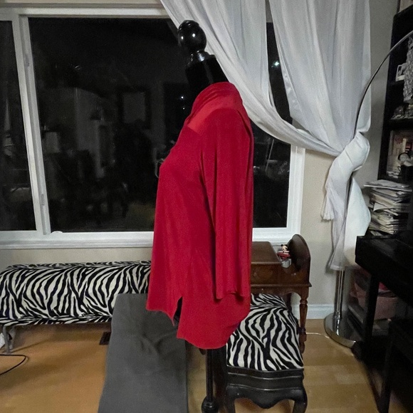 Sympli Red Women's Top - Picture 4 of 10